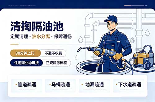 邛崃清掏隔油池